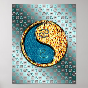 Poster Cancer & Fire Snake