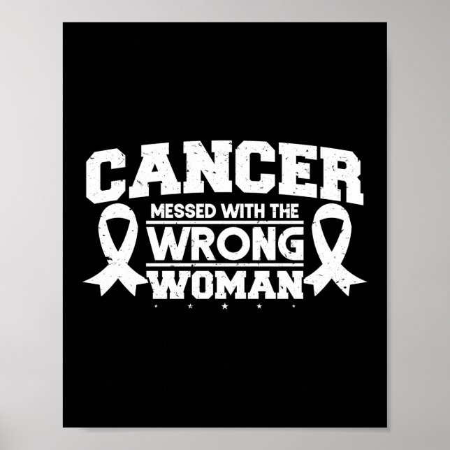 Poster Cancer Mis Au Courant Avec La Mauvaise Femme Cance (Devant)