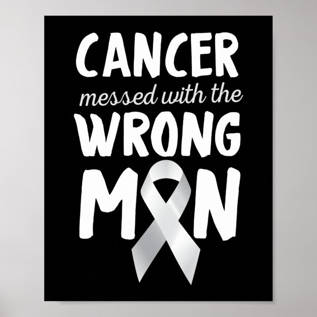 Poster Cancer Mis Au Courant Avec Le Mauvais Cancer Du Po (Devant)