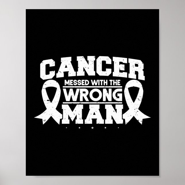 Poster Cancer Mis Au Courant Avec Le Mauvais Cancer Du Po (Devant)