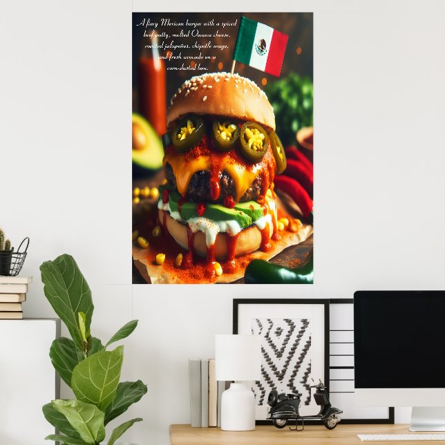 Poster Cancun Chipotle Crave 24x36 (Bureau à domicile)