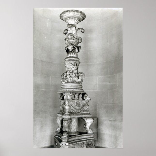 Poster Candelabra conçu par Piranesi sur la base (Devant)