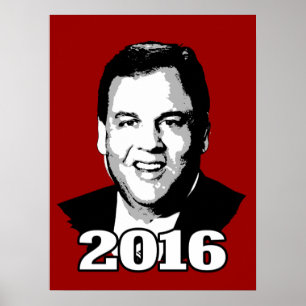 POSTER CANDIDAT 2016 DE CHRISTIE DE CHRIS