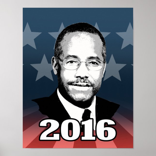 POSTER CANDIDAT DE BEN CARSON 2016 (Devant)