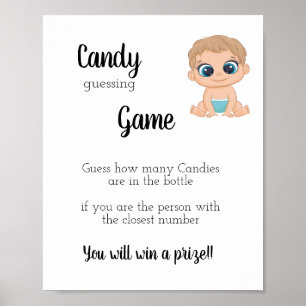 Poster Candy Devant Jeu Baby Boy