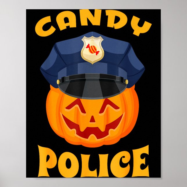 Poster Candy Lice Halloween Party Trick Or Treat Security (Devant)