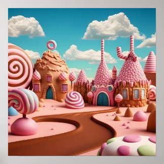 Poster Candy Rose Land House Scène