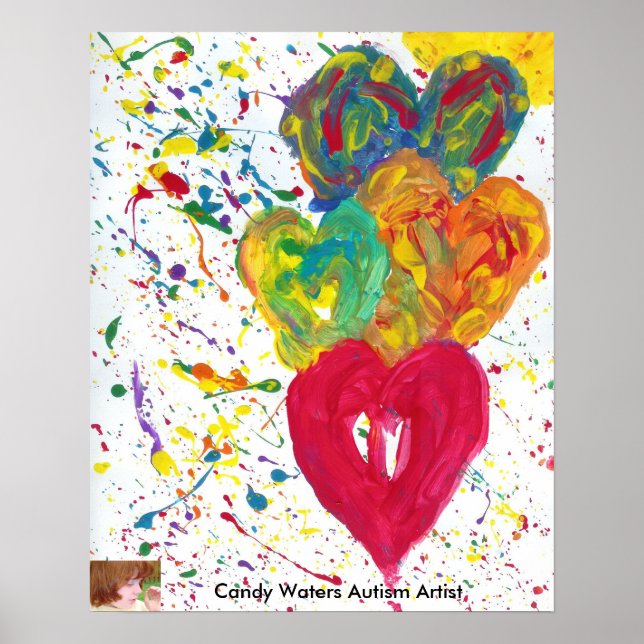 Poster Candy Waters Artiste de l'autisme (Devant)