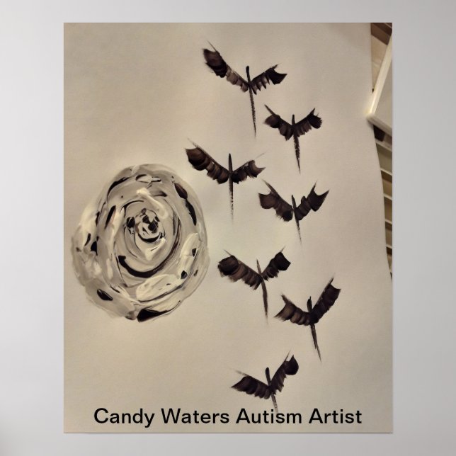 Poster Candy Waters Artiste de l'autisme (Devant)