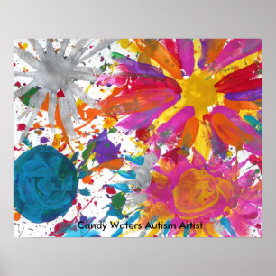 Poster Candy Waters Artiste de l'autisme