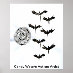 Poster Candy Waters Artiste de l'autisme