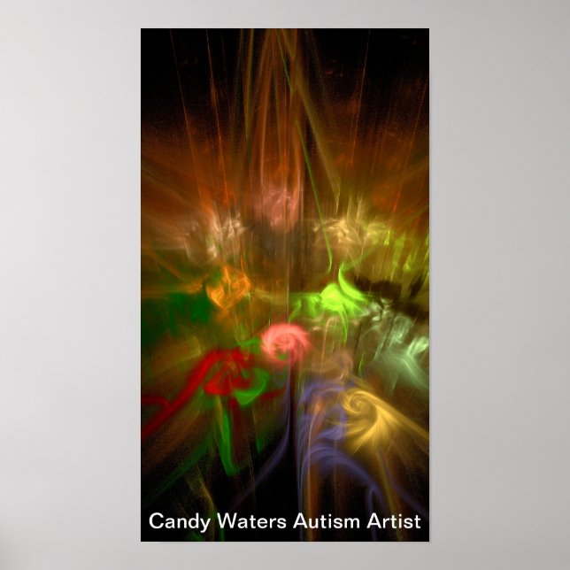 Poster Candy Waters Artiste de l'autisme (Devant)
