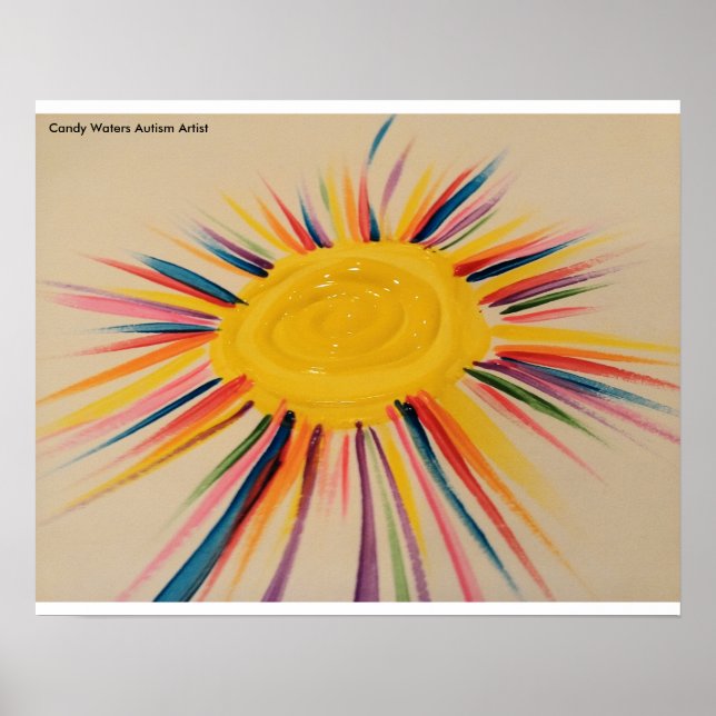 Poster Candy Waters Artiste de l'autisme (Devant)