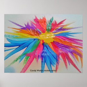 Poster Candy Waters Artiste de l'autisme