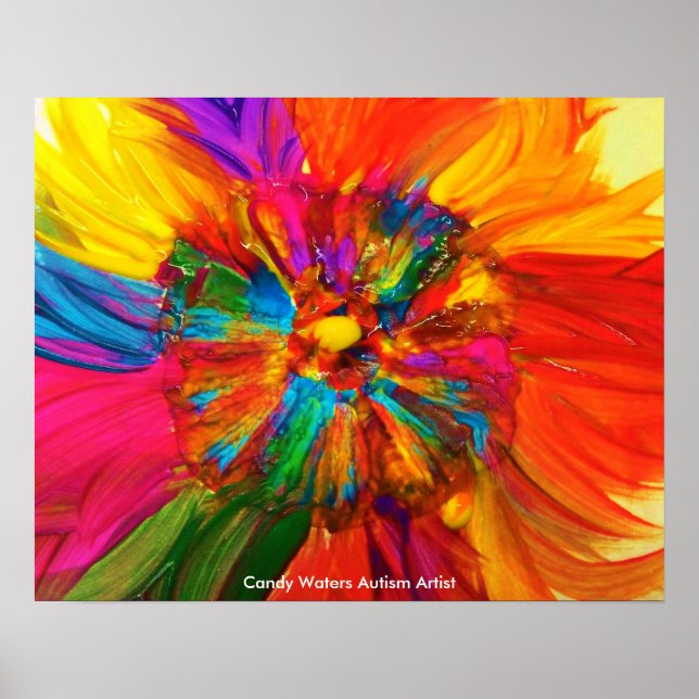 Poster Candy Waters Artiste de l'autisme (Devant)
