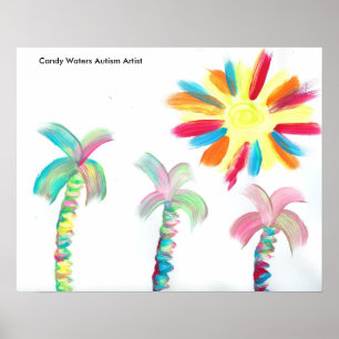 Poster Candy Waters Artiste de l'autisme