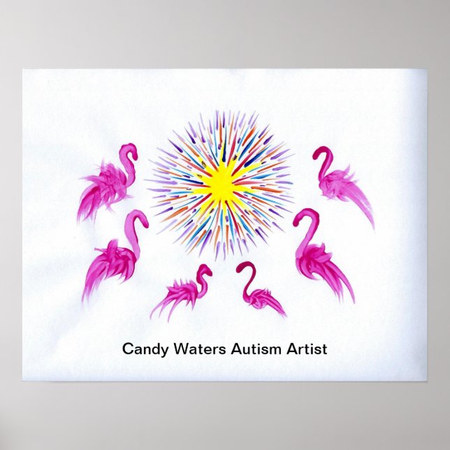 Poster Candy Waters Artiste de l'autisme (Devant)