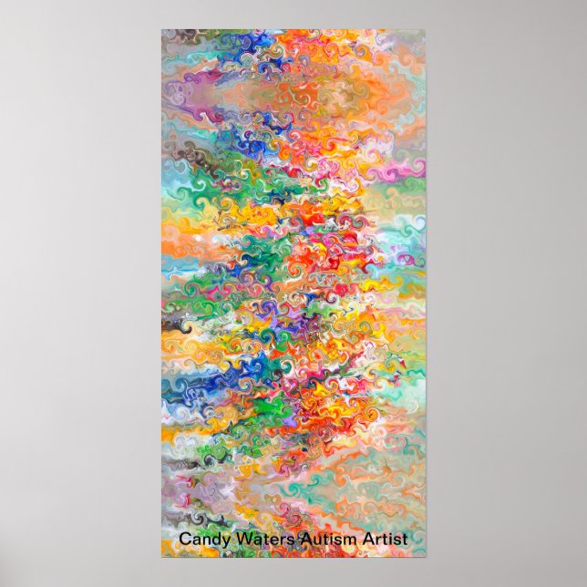 Poster Candy Waters Artiste de l'autisme (Devant)