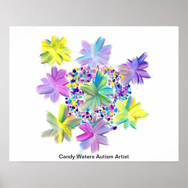Poster Candy Waters Artiste de l'autisme (Devant)