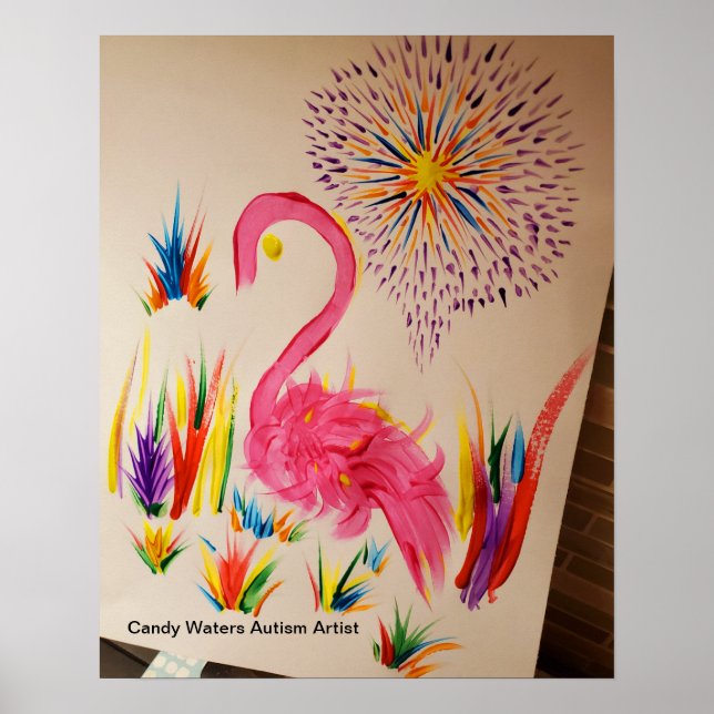 Poster Candy Waters Artiste de l'autisme (Devant)