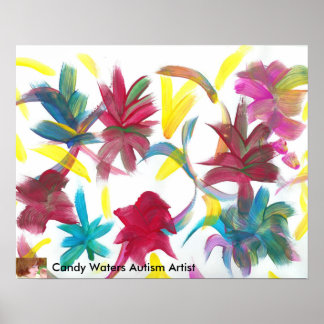 Poster Candy Waters Artiste de l'autisme