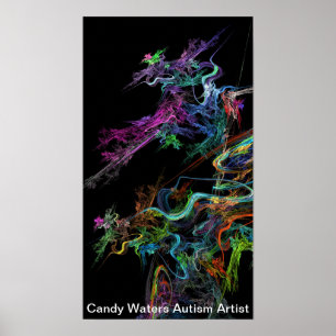 Poster Candy Waters Artiste de l'autisme