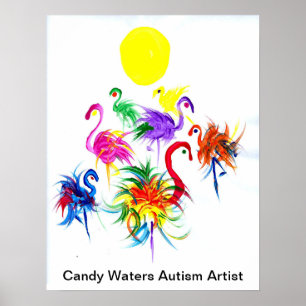 Poster Candy Waters Artiste de l'autisme
