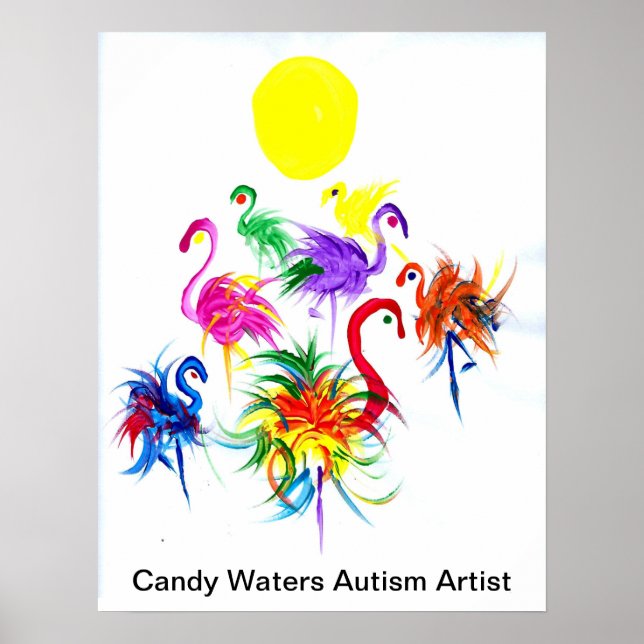 Poster Candy Waters Artiste de l'autisme (Devant)