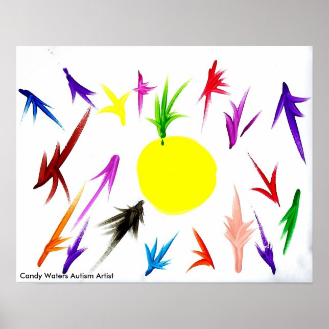 Poster Candy Waters Artiste de l'autisme (Devant)