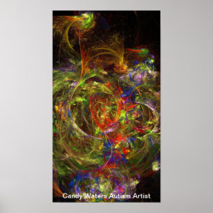 Poster Candy Waters Artiste de l'autisme