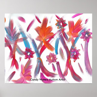 Poster Candy Waters Artiste de l'autisme