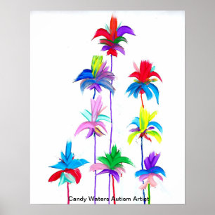 Poster Candy Waters Artiste de l'autisme