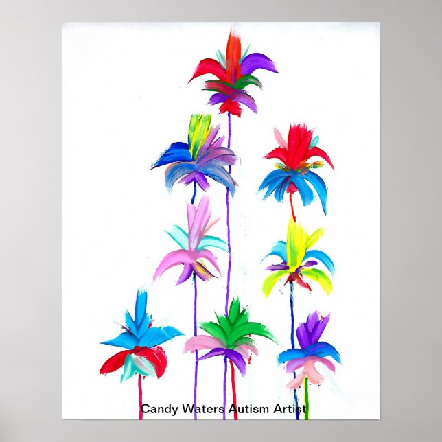 Poster Candy Waters Artiste de l'autisme (Devant)
