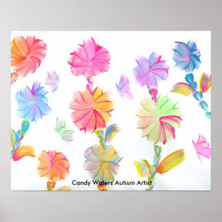 Poster Candy Waters Artiste de l'autisme