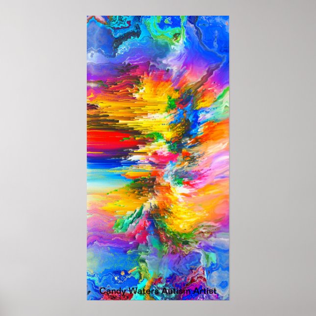 Poster Candy Waters Artiste de l'autisme (Devant)