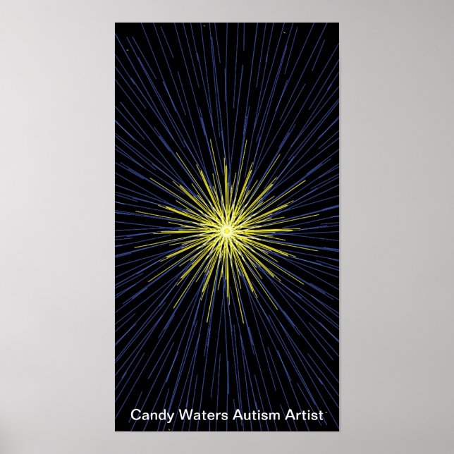 Poster Candy Waters Artiste de l'autisme (Devant)