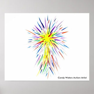 Poster Candy Waters Artiste de l'autisme