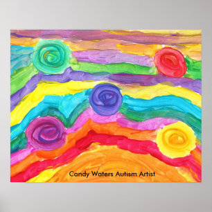 Poster Candy Waters Artiste de l'autisme