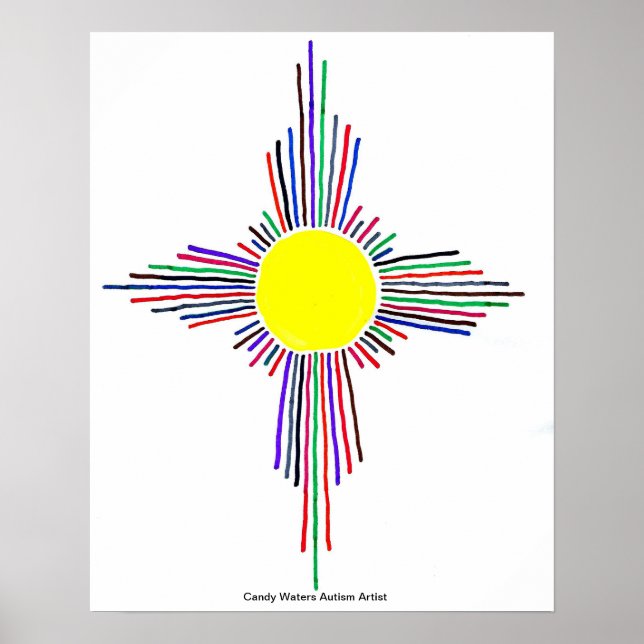 Poster Candy Waters Artiste de l'autisme (Devant)
