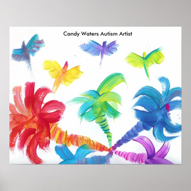 Poster Candy Waters Artiste de l'autisme (Devant)
