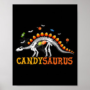 Poster Candysaurus bonbons en forme de maïs Dinosaur sque