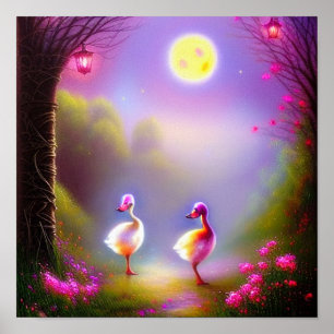 Poster Canetons fantaisie  