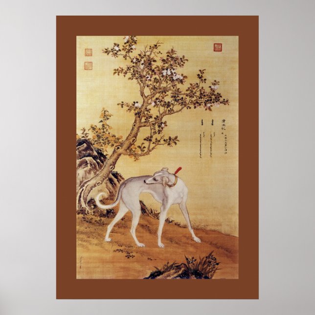 Poster Cangshuiqiu 苍 水 虬 ~ Greyhound ~Giuseppe Castiglion (Devant)