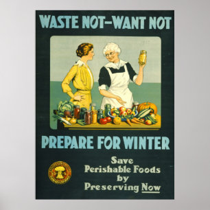 Poster Canning Foods 1914