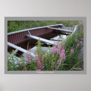 Poster Canoë de cargo de Cree - Chisasibi Québec