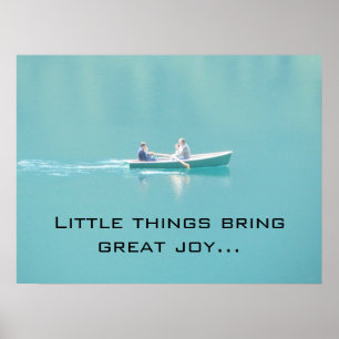 Poster Canoë sur un lac paisible - Dire