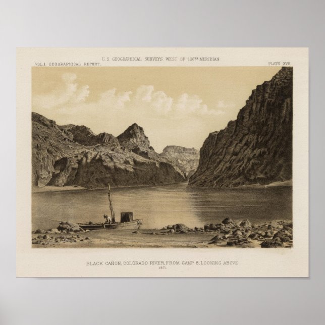 Poster Canon noir, Colorado River (Devant)