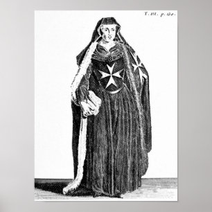 Poster Canoness de l'Ordre de Saint Jean de Jérusalem