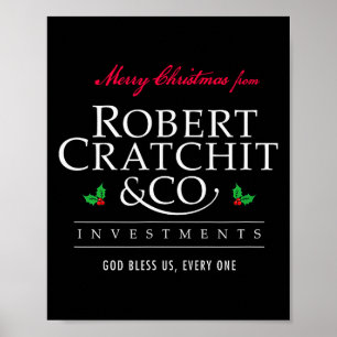 Poster Cantique de Noël Robert Bob Cratchit Ebenezer Scro