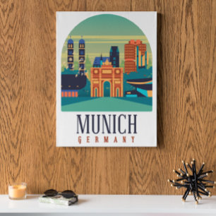 Poster Canvas Allemagne Munich
